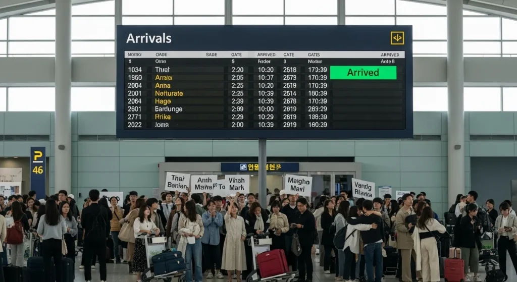 김포공항 도착시간