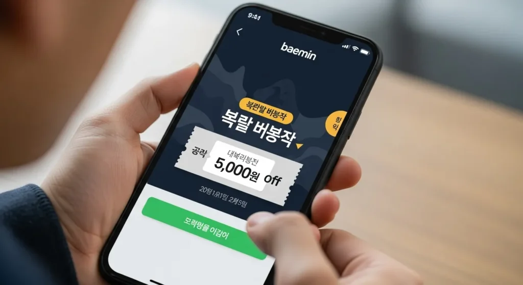 복날 배민 할인쿠폰