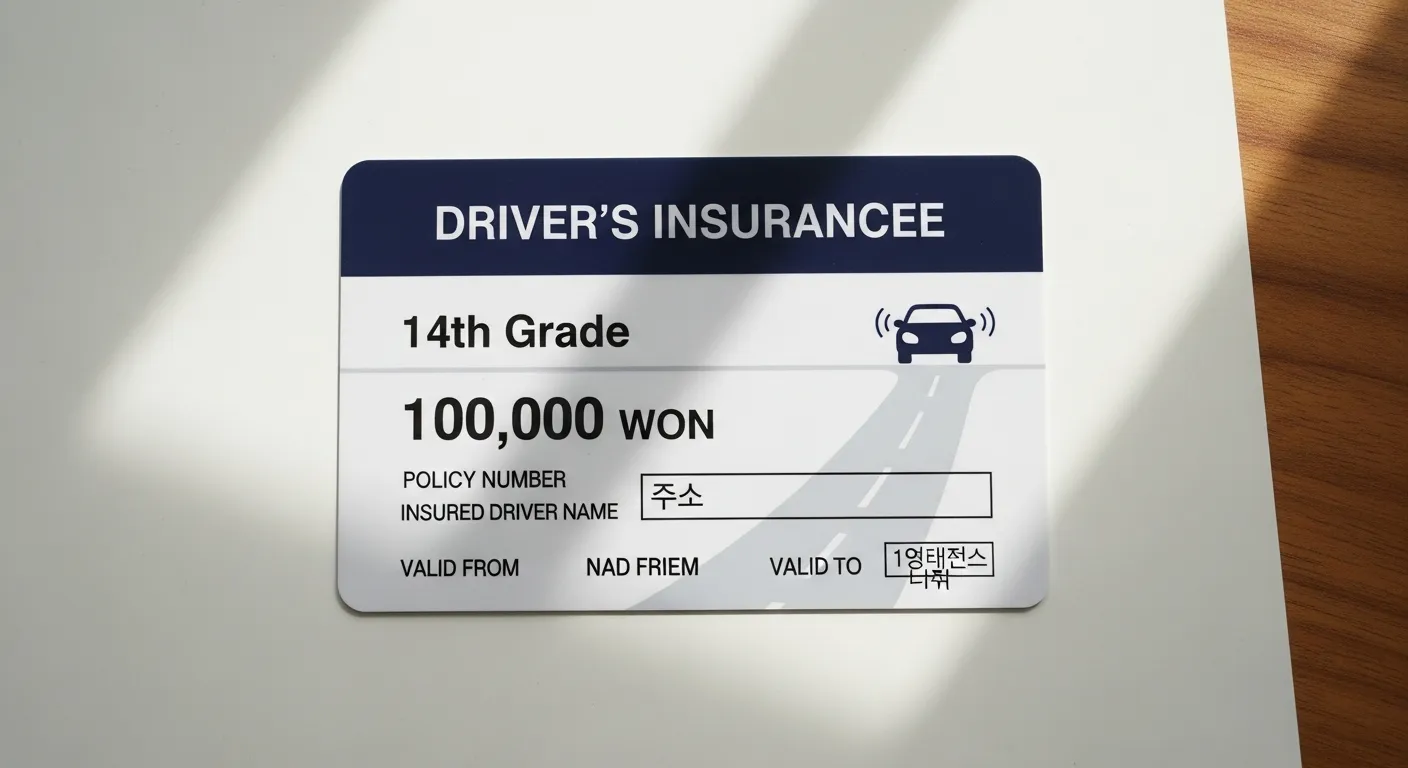운전자보험 14급 10만원